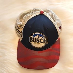Nascar Busch Blue and Red Hat